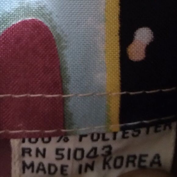 Vintage Bud Berma Psychedelic Landscape Pattern Polyester Disco Shirt - Picture 7 of 7